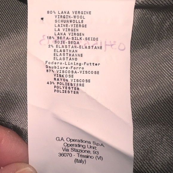 Armani Collezioni Virgin Wool Jacket size 10 - Picture 6 of 7